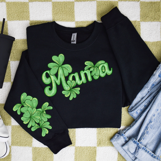 Mama Clovers With Optional Sleeve - DTF TRANSFER 1487