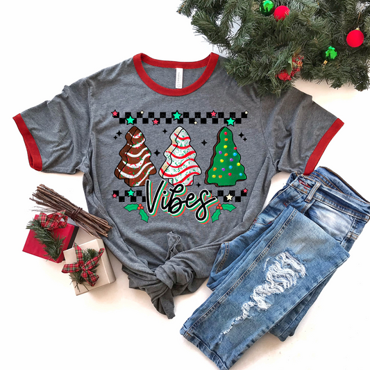 Christmas Tree Vibes - DTF TRANSFER 1103 - 3-5 Business Day TAT