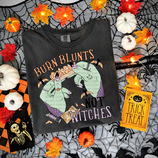 Burn Blunts Not Witches - DTF TRANSFER 1073