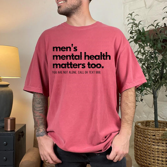 EXCLUSIVE Men’s Mental Health Matters Too LOW HEAT Screen Print - RTS