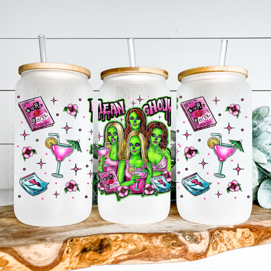 Mean Ghouls Glass Can Wrap - Sublimation Transfer - RTS