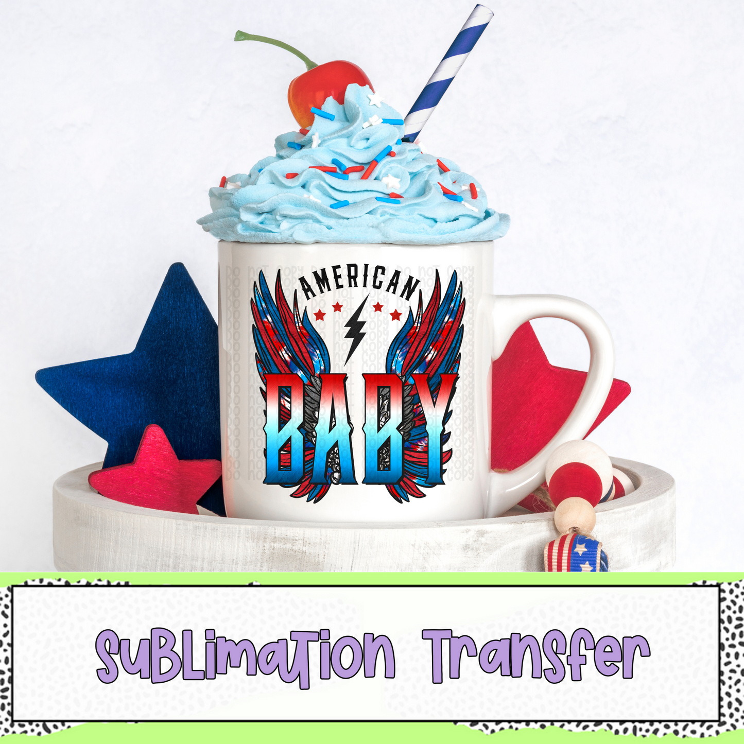 American Baby - SUBLIMATION TRANSFER