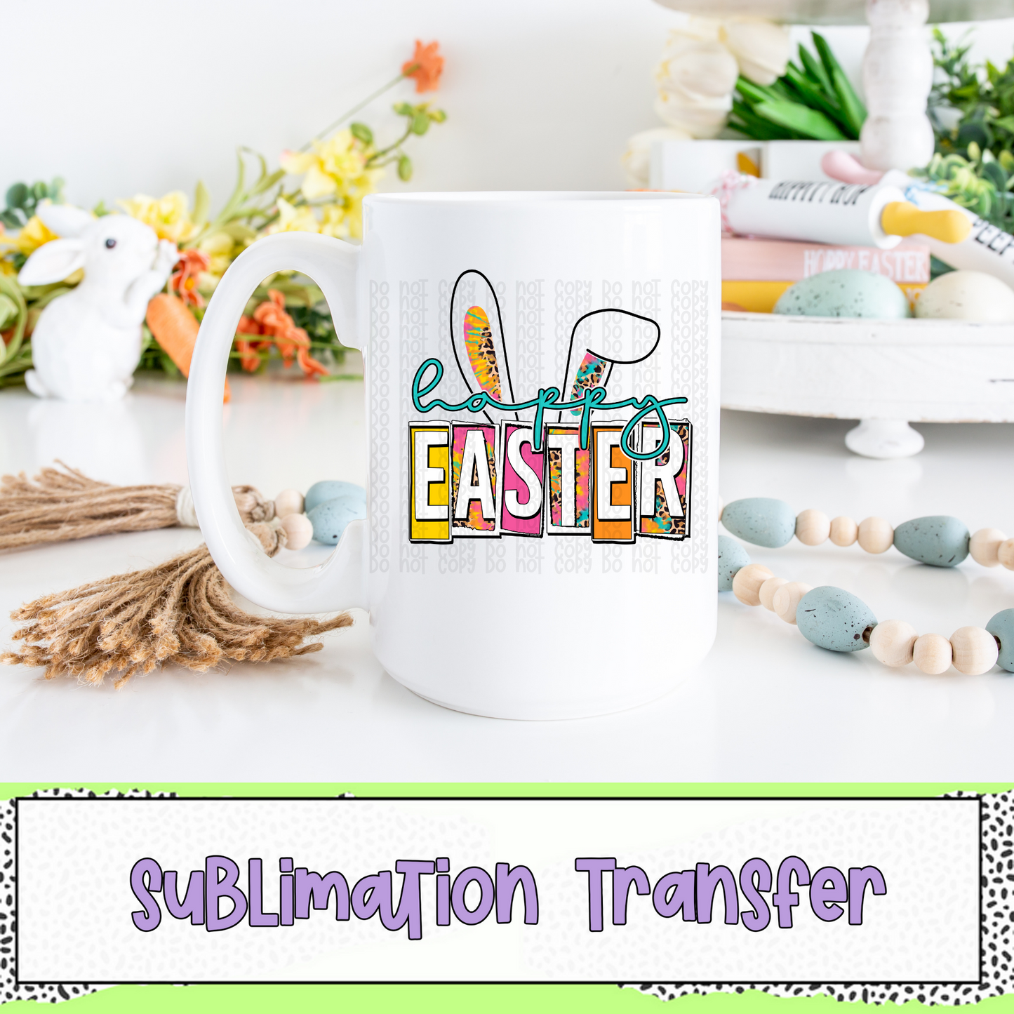 Hopper Easter - Bright - SUBLIMATION TRANSFER