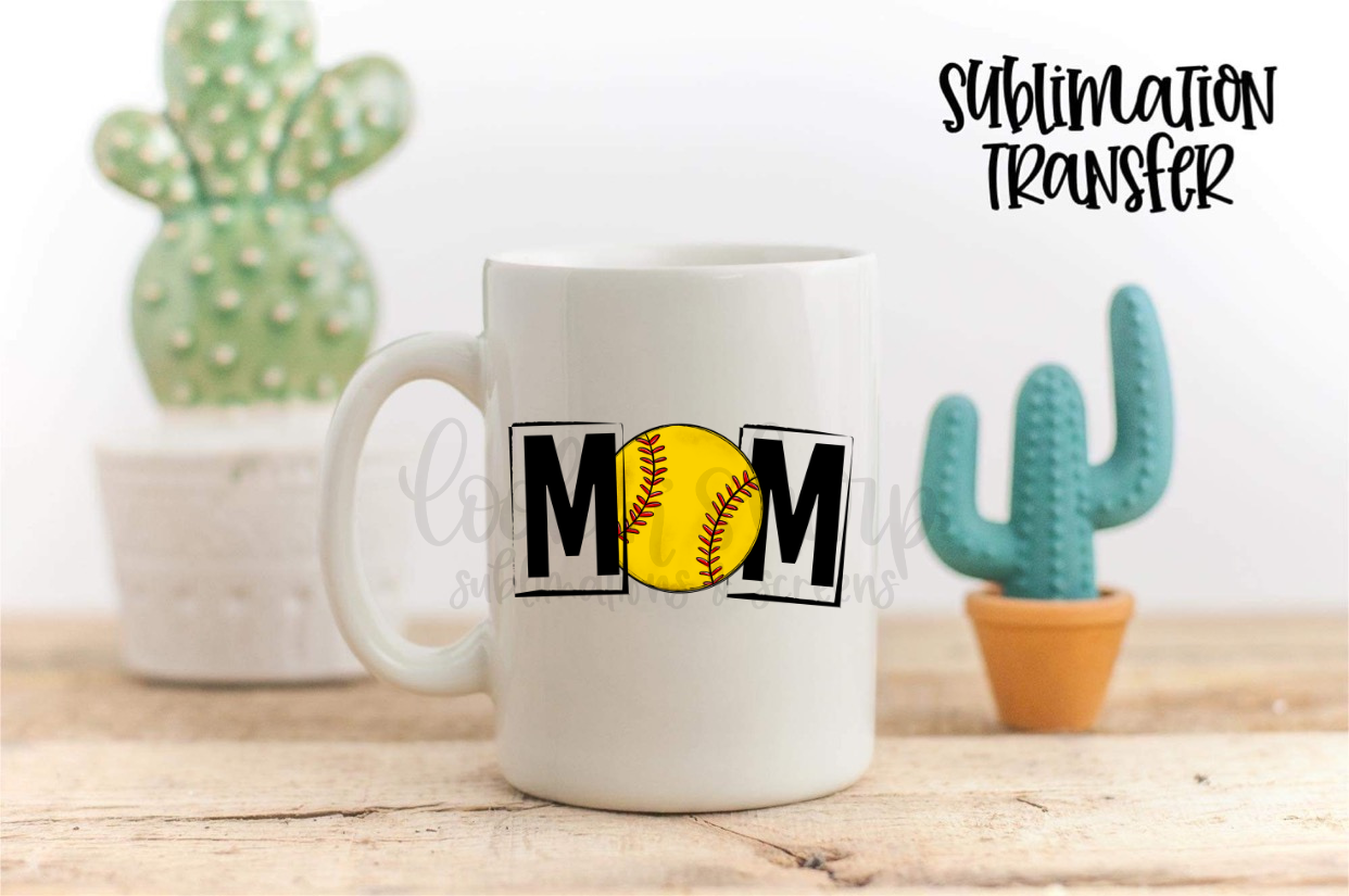 Mom Softball - SUBLIMATION TRANSFER