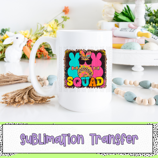 Bunny Squad - Bright - SUBLIMATION TRANSFER