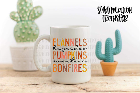 Fall Things - SUBLIMATION TRANSFER