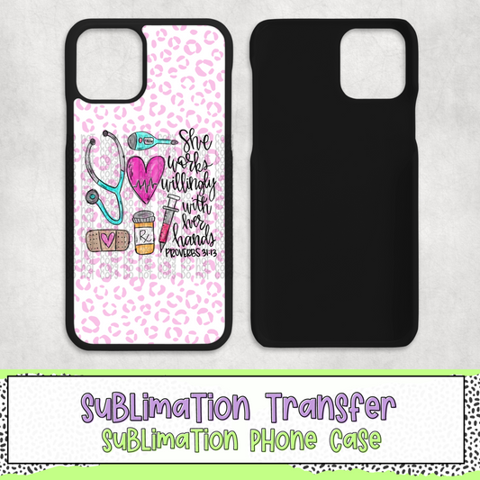 Proverbs 31:13 - Phone Case Sublimation Transfer - RTS