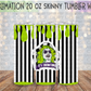 It's Showtime 20 Oz Skinny Tumbler Wrap - Sublimation Transfer - RTS
