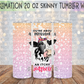 You're About as Pleasant as an Itchy Butthole 20 Oz Skinny Tumbler Wrap - Sublimation Transfer - RTS