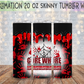 Gore Whore 20 Oz Skinny Tumbler Wrap - Sublimation Transfer - RTS