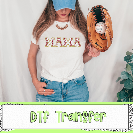 SPORTS Faux Chenille Title/Name - DTF TRANSFER